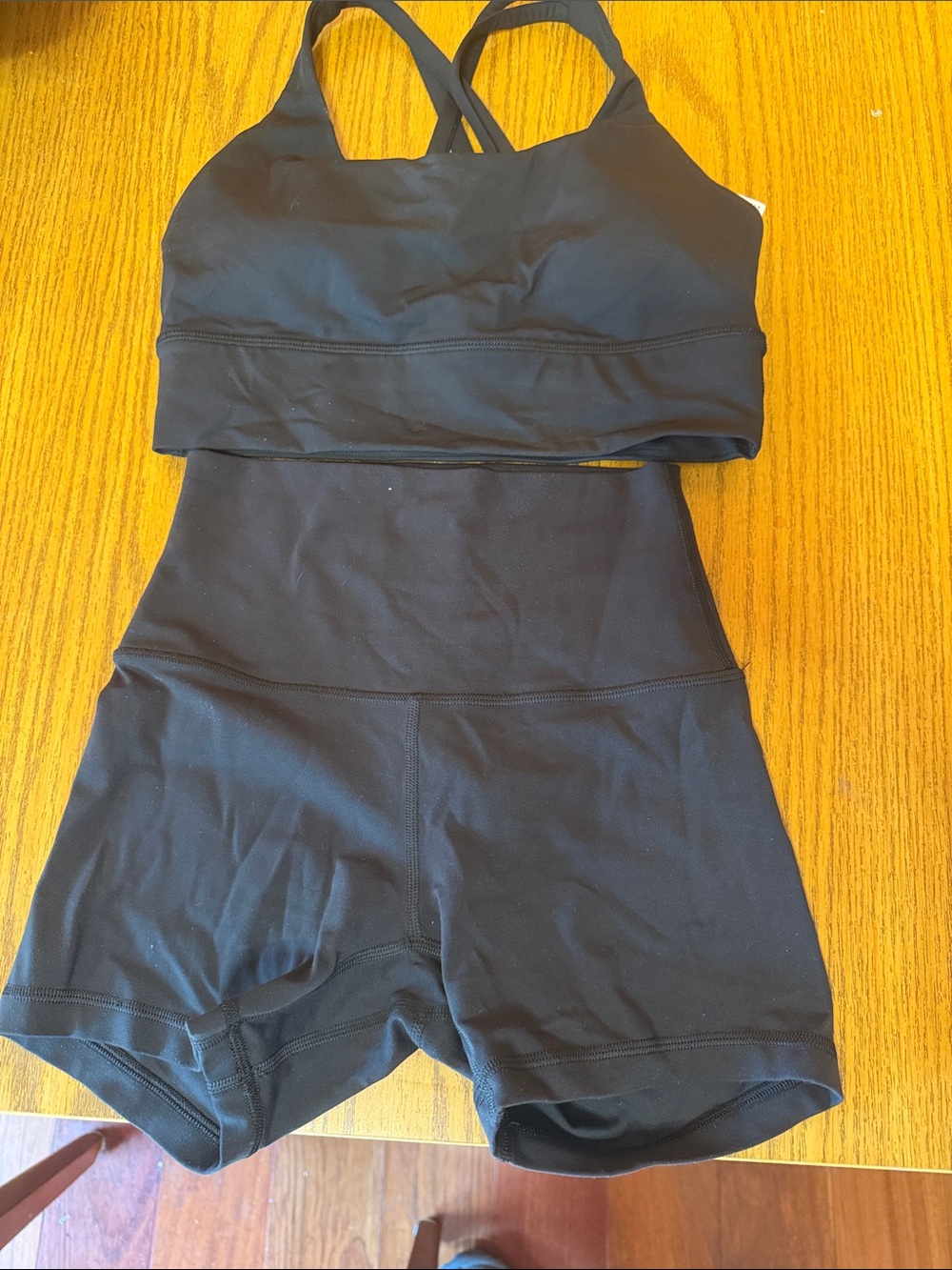 lululemon athletica Black Sports Bra / Crop Top